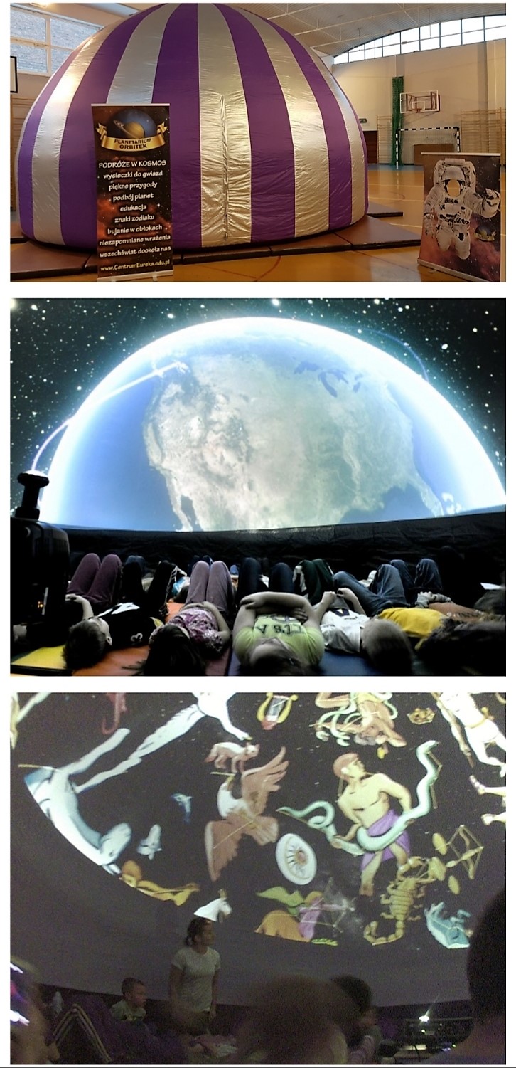 mobilne planetarium w szkole podstawowej
